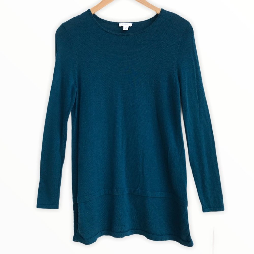 J. Jill Merino Wool Persian Blue Sweater Sz S